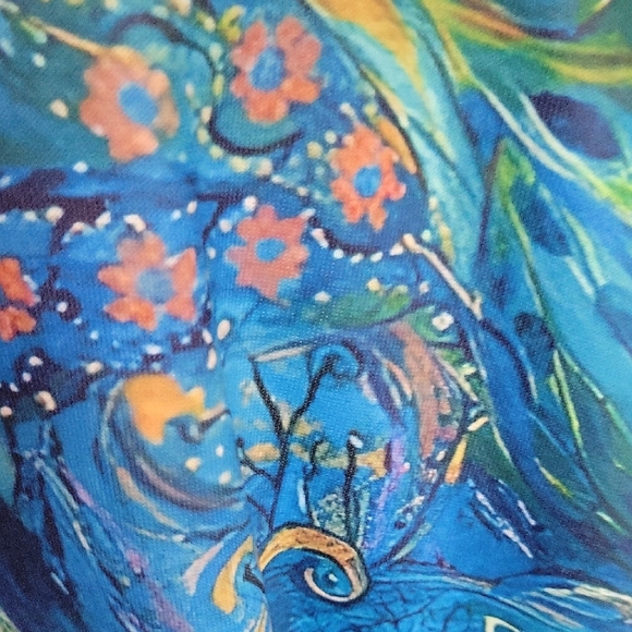 Colorful Abstract Hoodie With Fury Lining throughout!!! 3x Shein - Picture 7 of 7